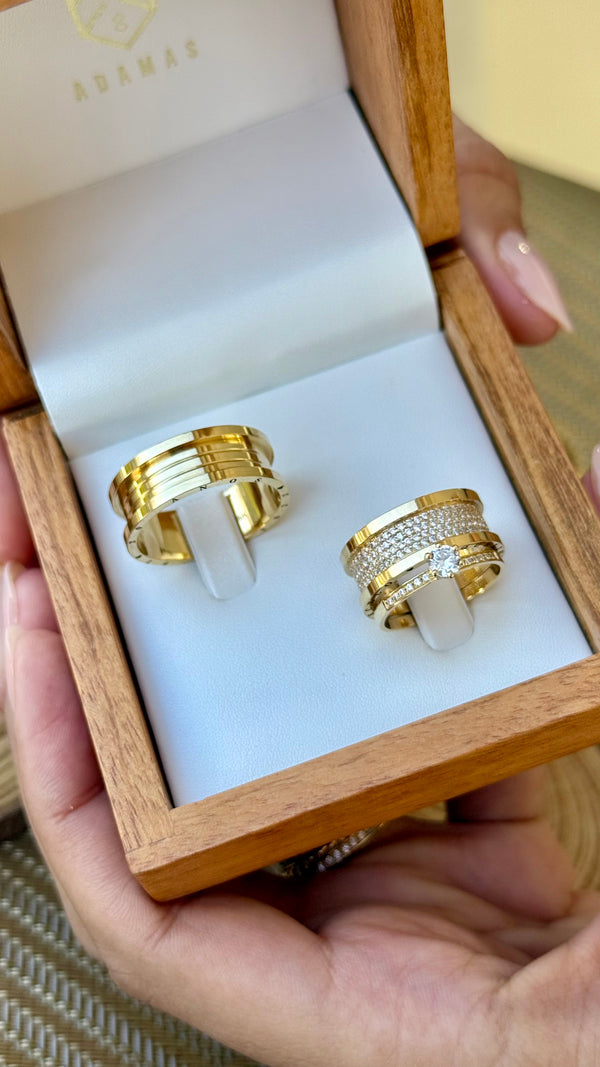 Alianças em Ouro 18k - Modelo Madri