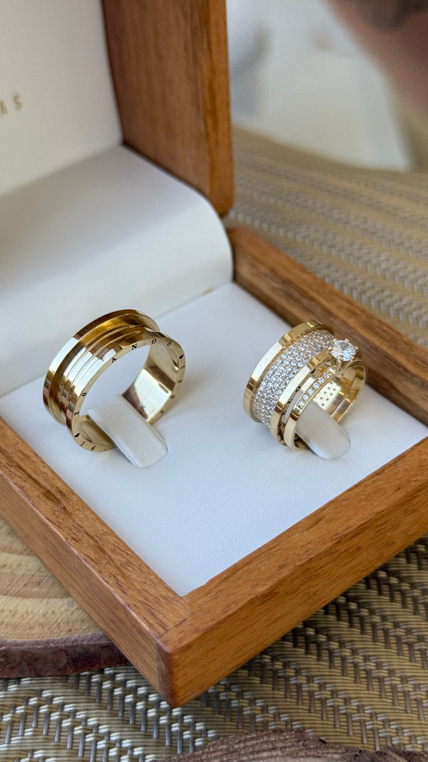 Alianças em Ouro 18k - Modelo Madri