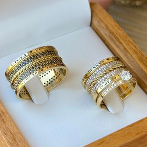 Alianças de casamento em Ouro 18k  - Modelo Paris