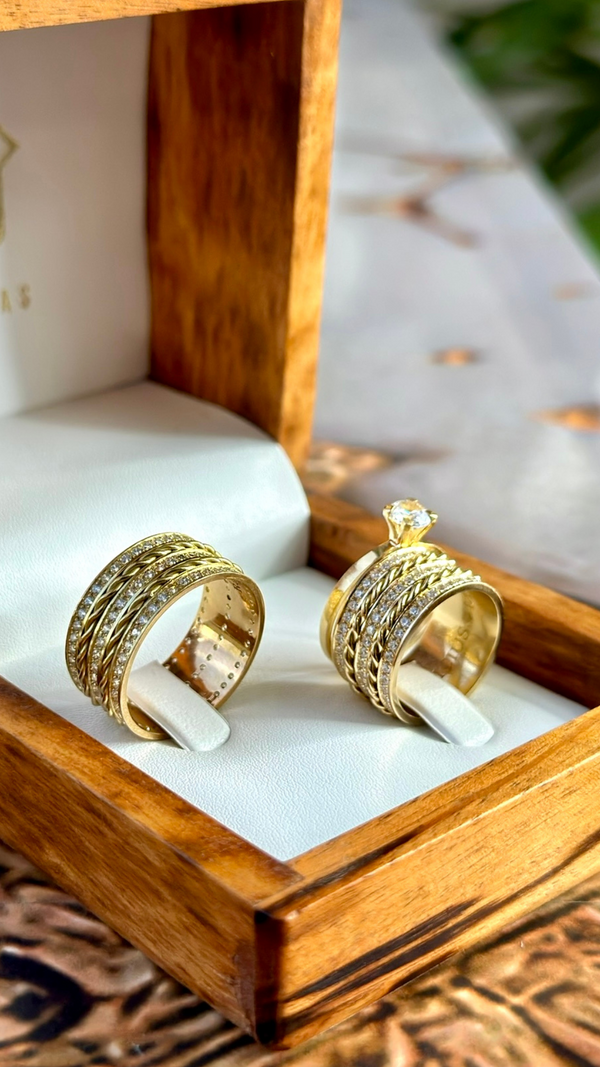 Alianças de casamento em Ouro 18k - Modelo Europa