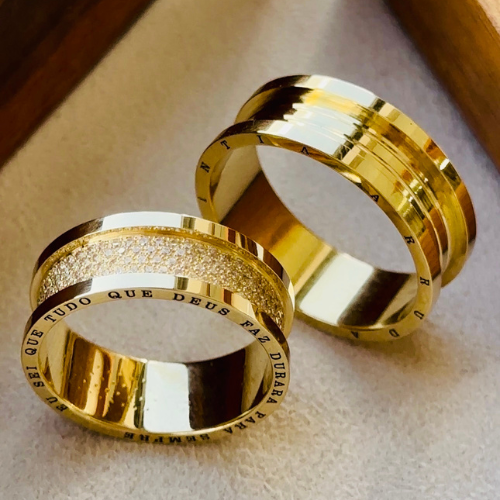 Alianças de casamento em Ouro 18k - Modelo Madri