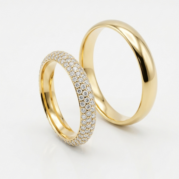Alianças em Ouro 18k  - Modelo “ Eu disse sim!”