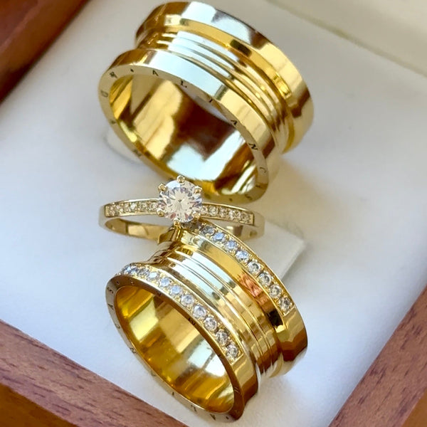 Alianças em Ouro 18k - Modelo Dubai