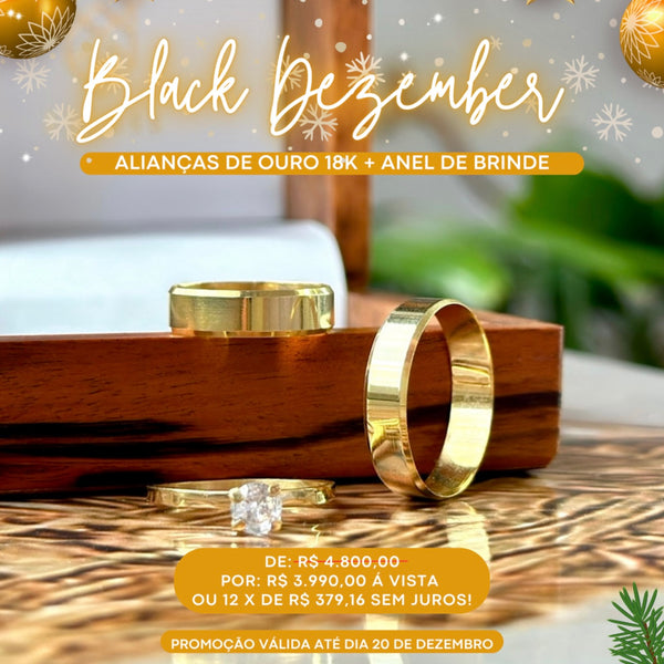 Alianças de casamento em Ouro 18k - Modelo Rio Grande do Sul