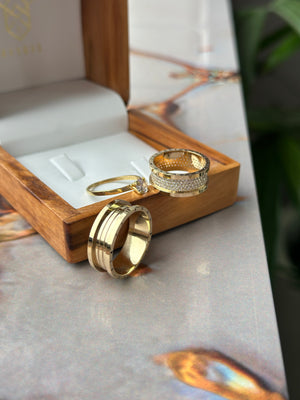 Alianças de casamento em Ouro 18k - Modelo Madri