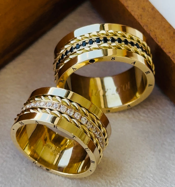 Alianças de Casamento em Ouro 18k
- Modelo Pinheiros