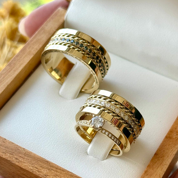 Alianças em Ouro 18k
- Modelo Pinheiros