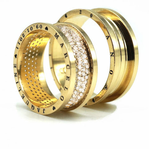 Alianças em Ouro 18k - Modelo Madri