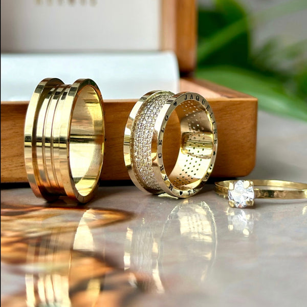 Alianças de casamento em Ouro 18k - Modelo Madri