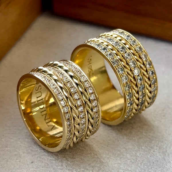 Alianças de casamento em Ouro 18k - Modelo Europa