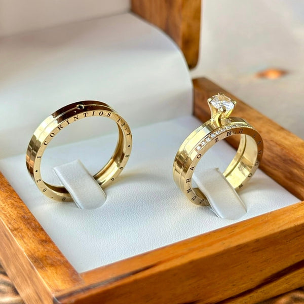 Alianças de casamento em Ouro 18k - Vila Mariana