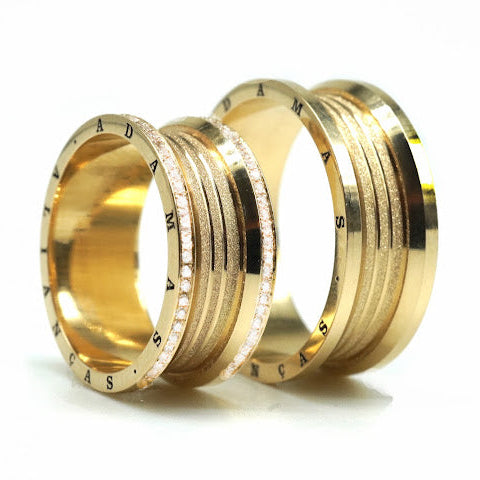 Alianças em Ouro 18k - Modelo Roma
