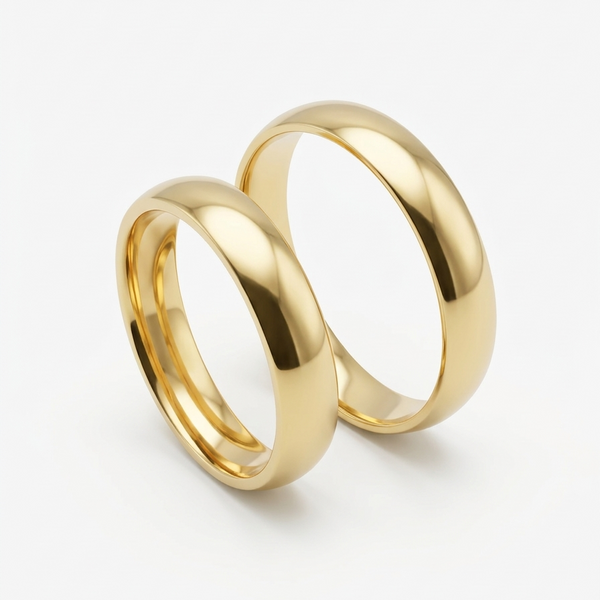 Alianças em Ouro 18k  - Modelo “Diga sim pra mim”