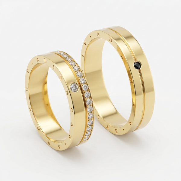 Alianças de casamento em Ouro 18k - Vila Mariana