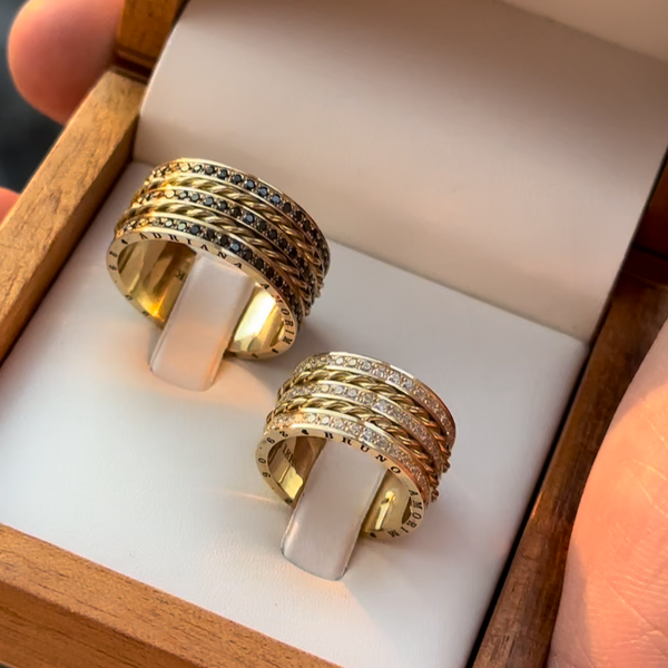 Alianças de casamento Ouro 18k - Modelo São Paulo