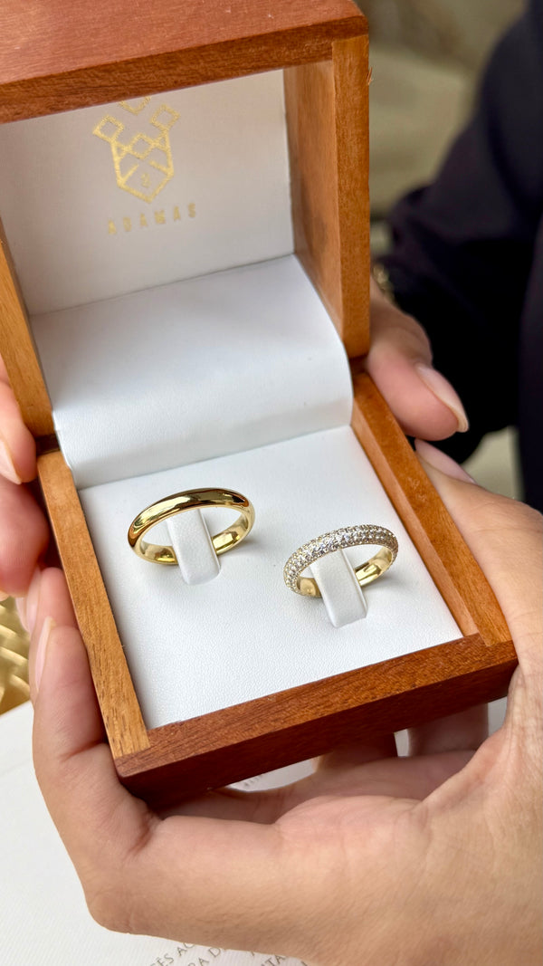 Alianças em Ouro 18k  - Modelo “ Eu disse sim!”