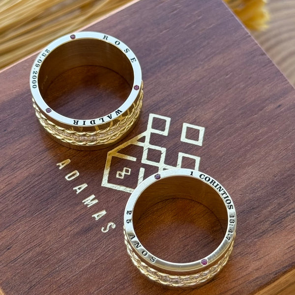 Alianças em Ouro 18k
- Modelo Pinheiros