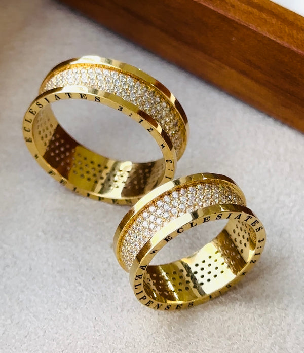 Alianças de casamento em Ouro 18k - Modelo Oliveiras