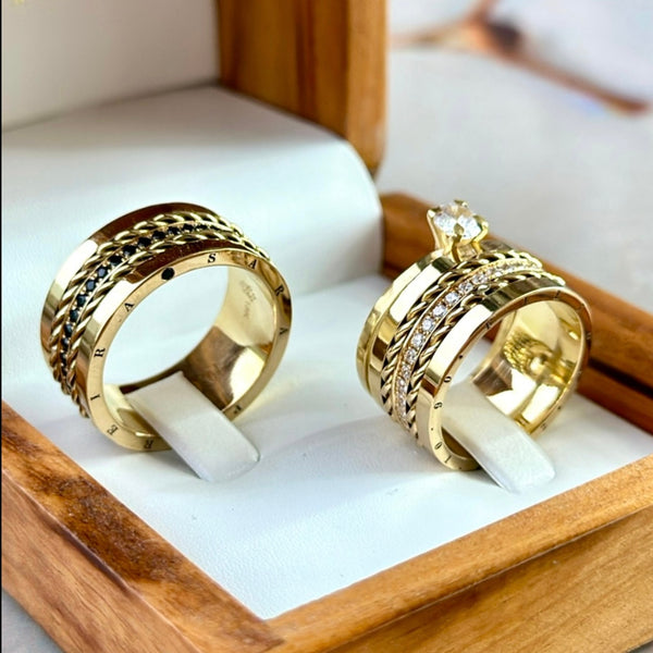 Alianças de Casamento em Ouro 18k
- Modelo Pinheiros