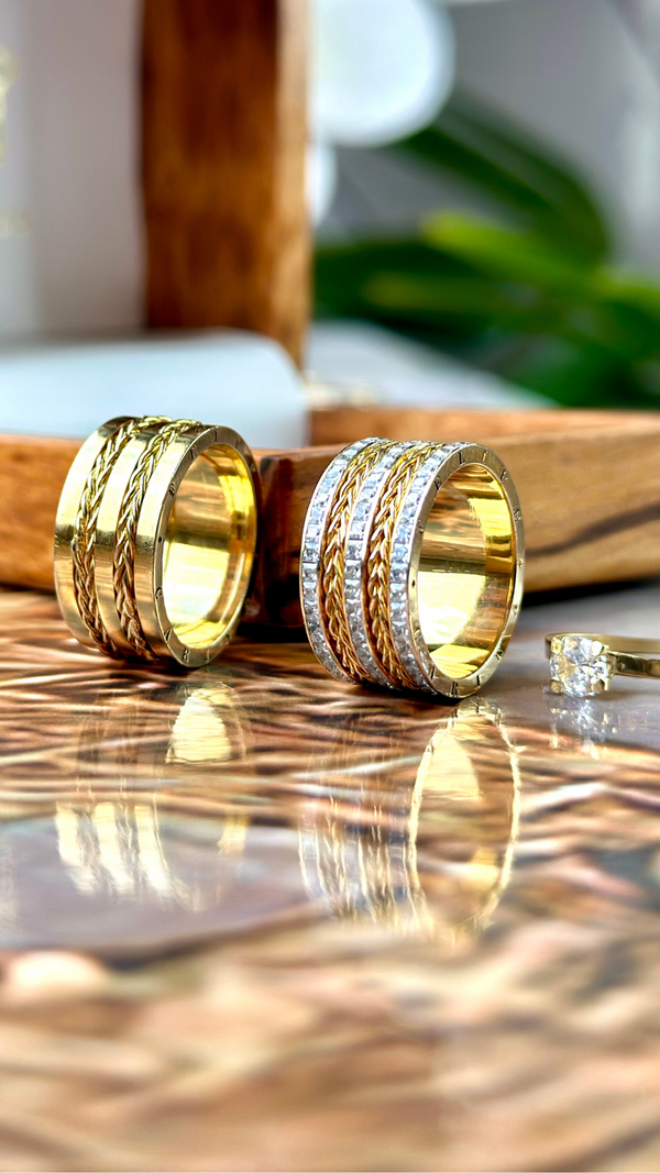 Alianças de casamento em Ouro 18k - Modelo Atenas