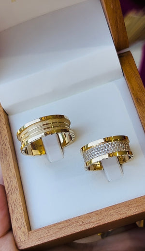 Alianças de casamento em Ouro 18k - Modelo Madri