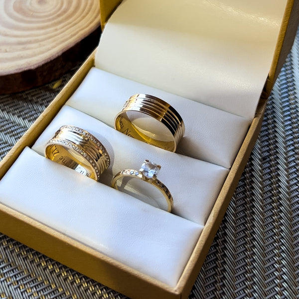 Alianças de casamento em Ouro 18k - Modelo Dubai 7 Milímetros