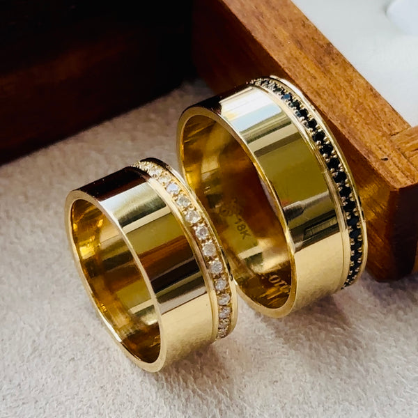 Alianças de casamento em Ouro 18k - Modelo Liverpool