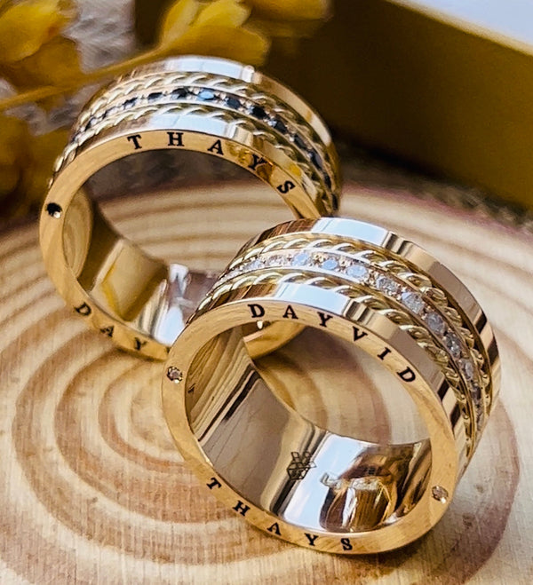 Alianças em Ouro 18k
- Modelo Pinheiros