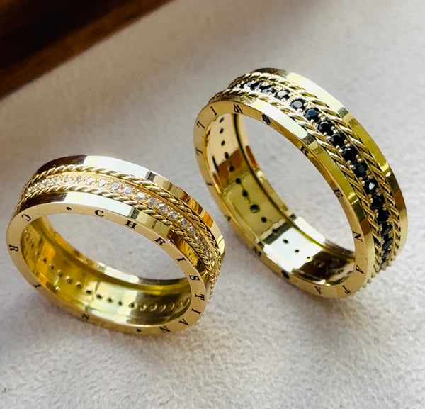 Alianças de casamento em Ouro 18k - Modelo Caribe