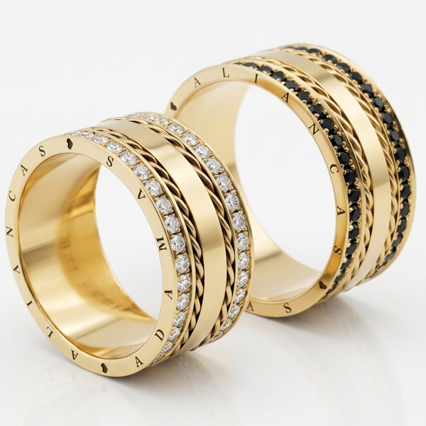 Alianças em Ouro 18k - Modelo Itaim Bibi
