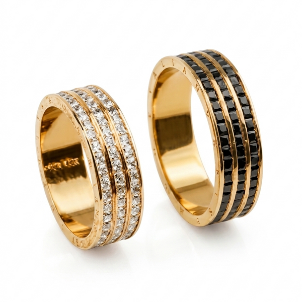 Alianças de casamento em Ouro 18k - Modelo Flórida