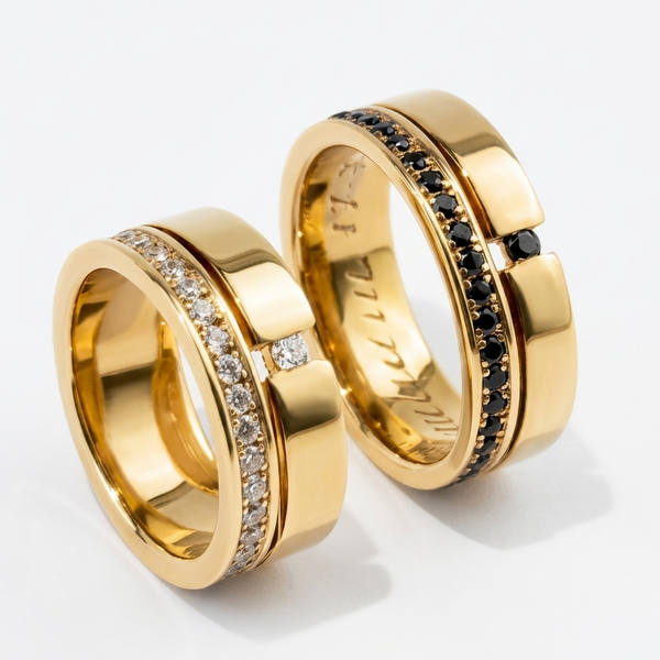 Alianças em Ouro 18k - Modelo Mônaco