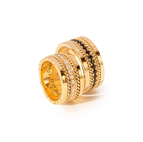 Alianças em Ouro 18k - Modelo Pinheiros Casamento