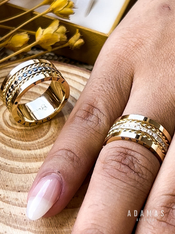 Alianças de Casamento em Ouro 18k
- Modelo Pinheiros